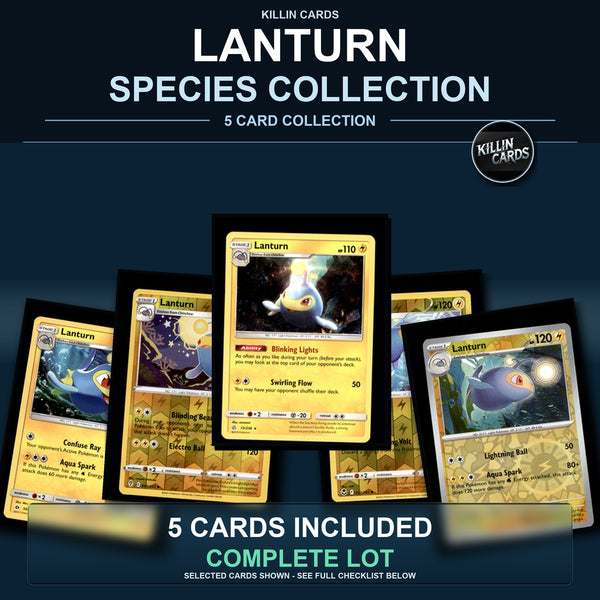 Pokemon TCG Lanturn Species Collection 5 Different Cards