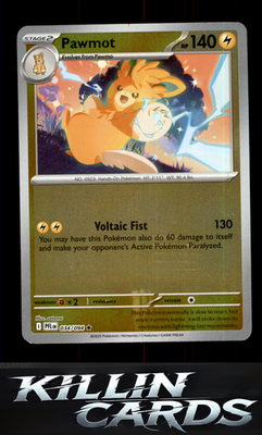 Reverse Holofoil Pawmot 034/094 Pokemon Rare ME02: Phantasmal Flames Card NM