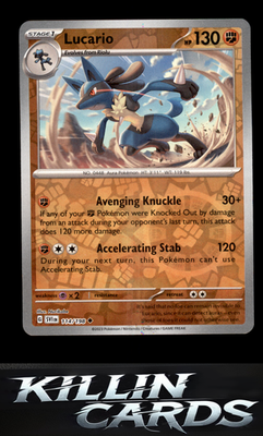 Reverse Holofoil Lucario - 114/198 114/198 Pokemon Uncommon SV01: Scarlet & Viol