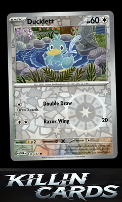 Reverse Holofoil Ducklett 139/167 Pokemon Common SV06: Twilight Masquerade Card