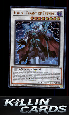 1st Edition Groza, Tyrant of Thunder MP23-EN055 YuGiOh Ultra Rare 25th Anniversa
