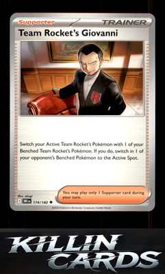 Team Rocket's Giovanni 174/182 Pokemon Uncommon SV10: Destined Rivals Card NM