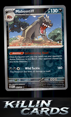 Reverse Holofoil Mabosstiff - 063/091 063/091 Pokemon Rare SV: Paldean Fates Car