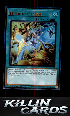 1st Edition Therion Charge MP23-EN093 YuGiOh Ultra Rare 25th Anniversary Tin: Du