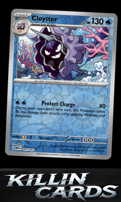 Reverse Holofoil Cloyster 091/165 Pokemon Uncommon SV: Scarlet & Violet 151 Card