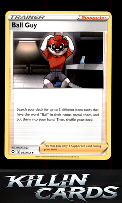 Ball Guy 057/072 Pokemon Uncommon Shining Fates Card LP