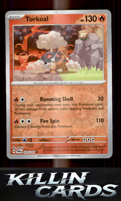Reverse Holofoil Torkoal - 030/167 030/167 Pokemon Common SV06: Twilight Masquer