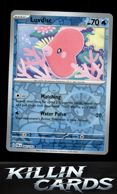 Reverse Holofoil Luvdisc 047/193 Pokemon Common SV02: Paldea Evolved Card NM