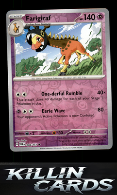 Reverse Holofoil Farigiraf 084/167 Pokemon Uncommon SV06: Twilight Masquerade Ca