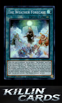 The Weather Forecast DIFO-EN063 YuGiOh Super Rare Dimension Force Card NM