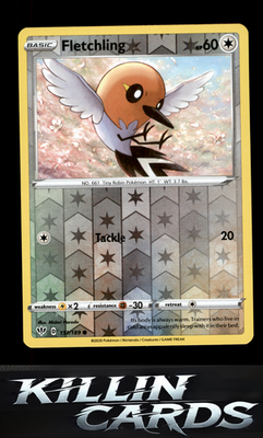 Reverse Holofoil Fletchling 151/189 Pokemon Common SWSH03: Darkness Ablaze Card
