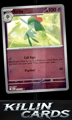 Reverse Holofoil Kirlia 059/132 Pokemon Common ME01: Mega Evolution Card NM