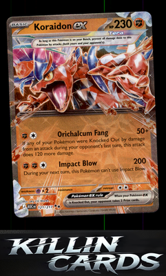 Koraidon ex 121/217 Pokemon Double Rare ME: Ascended Heroes Card NM