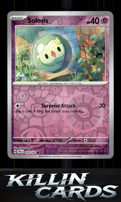 Reverse Holofoil Solosis 070/162 Pokemon Common SV05: Temporal Forces Card NM