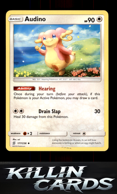 Audino 177/236 Pokemon Uncommon SM - Unified Minds Card LP
