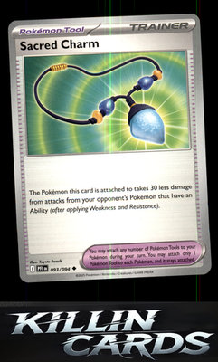 Sacred Charm - 093/094 093/094 Pokemon Uncommon ME02: Phantasmal Flames Card NM