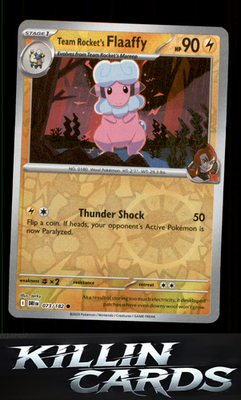 Reverse Holofoil Team Rocket's Flaaffy 073/182 Pokemon Common SV10: Destined Riv