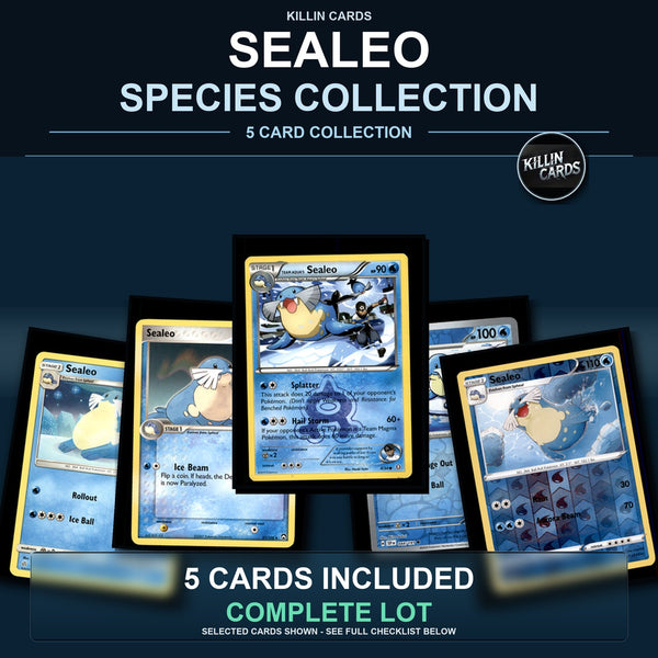 Pokemon TCG Sealeo Species Collection 5 Different Cards