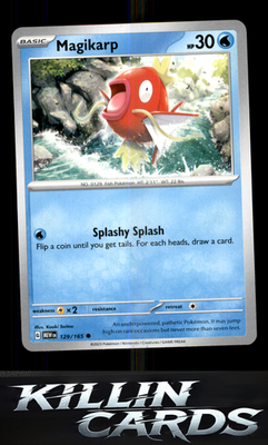 Magikarp 129/165 Pokemon Common SV: Scarlet & Violet 151 Card NM