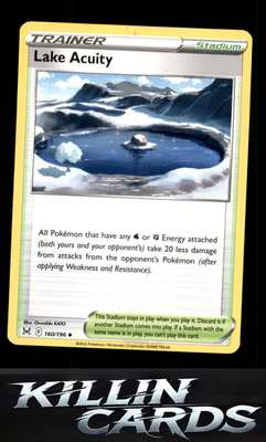Lake Acuity 160/196 Pokemon Uncommon SWSH11: Lost Origin Card NM