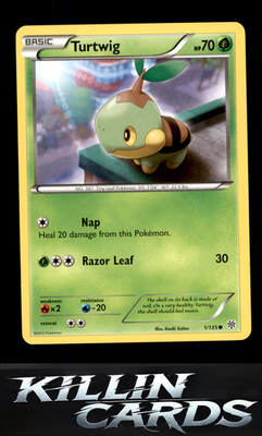 Turtwig 1/135 Pokemon Common Plasma Storm Card LP