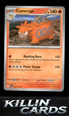 Camerupt 028/217 Pokemon Uncommon ME: Ascended Heroes Card NM