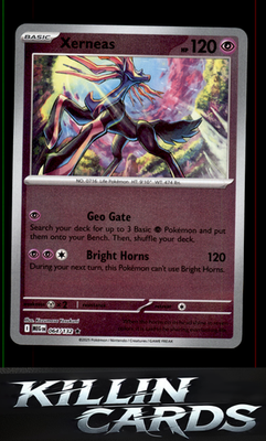Reverse Holofoil Xerneas 064/132 Pokemon Rare ME01: Mega Evolution Card NM