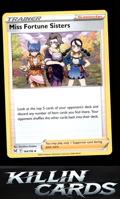 Miss Fortune Sisters 164/196 Pokemon Uncommon SWSH11: Lost Origin Card NM