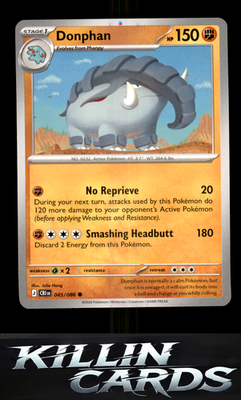 Donphan 045/086 Pokemon Common ME04: Chaos Rising Card NM