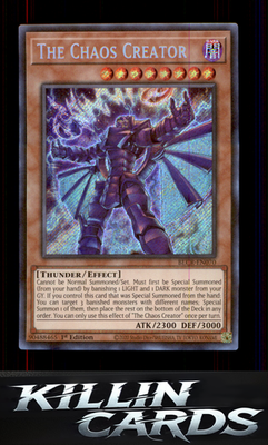 1st Edition The Chaos Creator BLCR-EN070 YuGiOh Secret Rare Battles of Legend: C