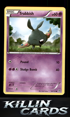 Trubbish (64) 64/135 Pokemon Common Plasma Storm Card NM