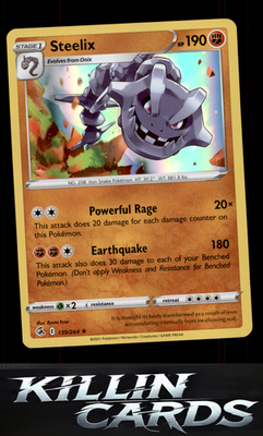 Steelix 139/264 Pokemon Holo Rare SWSH08: Fusion Strike Card NM
