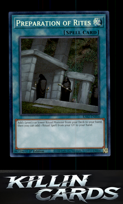 1st Edition Preparation of Rites (Platinum Secret Rare) RA02-EN056 YuGiOh Platin
