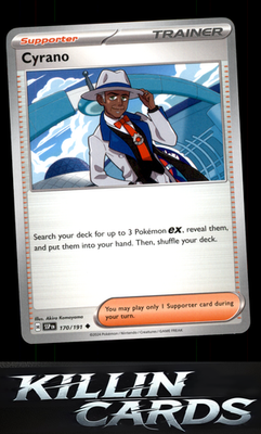 Cyrano - 170/191 170/191 Pokemon Uncommon SV08: Surging Sparks Card NM