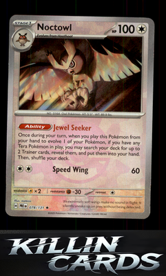 Noctowl (Poke Ball Pattern) 078/131 Pokemon Rare SV: Prismatic Evolutions Card N