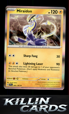 Miraidon 080/198 Pokemon Rare SV01: Scarlet & Violet Base Set Card NM
