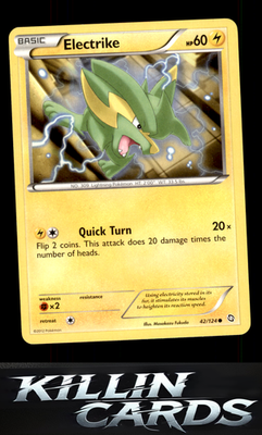 Electrike (42) 42/124 Pokemon Common Dragons Exalted Card LP