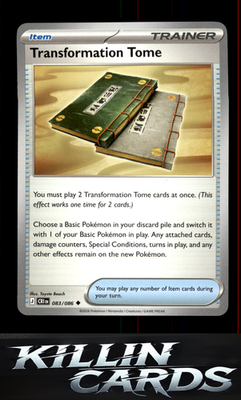 Transformation Tome 083/086 Pokemon Uncommon ME04: Chaos Rising Card NM