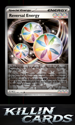 Reverse Holofoil Reversal Energy 192/193 Pokemon Uncommon SV02: Paldea Evolved C