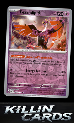 Reverse Holofoil Fezandipiti 045/131 Pokemon Rare SV: Prismatic Evolutions Card