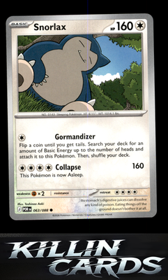Snorlax 063/088 Pokemon Common ME03: Perfect Order Card NM