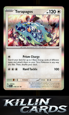 Terapagos 178/217 Pokemon Rare ME: Ascended Heroes Card NM