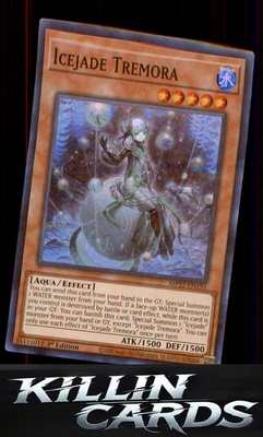 1st Edition Icejade Tremora MP22-EN191 YuGiOh Super Rare 2022 Tin of the Pharaoh