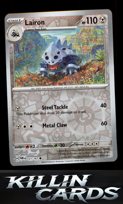 Reverse Holofoil Lairon - 121/167 121/167 Pokemon Common SV06: Twilight Masquera