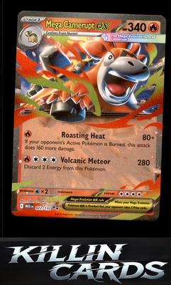 Mega Camerupt ex - 022/132 022/132 Pokemon Double Rare ME01: Mega Evolution Card