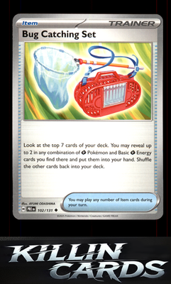 Bug Catching Set 102/131 Pokemon Uncommon SV: Prismatic Evolutions Card NM