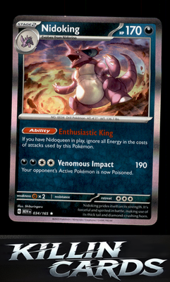 Nidoking - 034/165 034/165 Pokemon Rare SV: Scarlet & Violet 151 Card NM