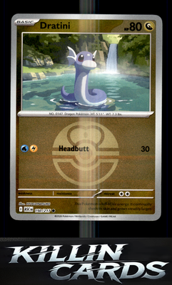 Reverse Holofoil Dratini (Love Ball) 150/217 Pokemon Common ME: Ascended Heroes