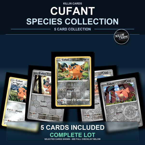 Pokemon TCG Cufant Species Collection 5 Different Cards