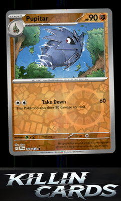 Reverse Holofoil Pupitar 081/159 Pokemon Common SV09: Journey Together Card NM